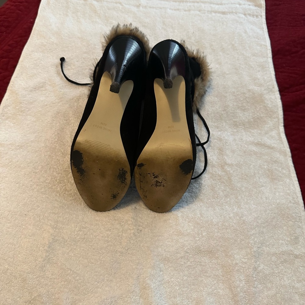 Fur ankle boots